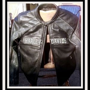 Harley Davidson Sp Ed Black Leather Riding Jacket